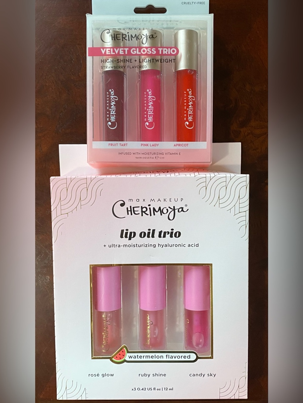 Two Sets - Lip Oil Trio & Velvet Gloss Trio